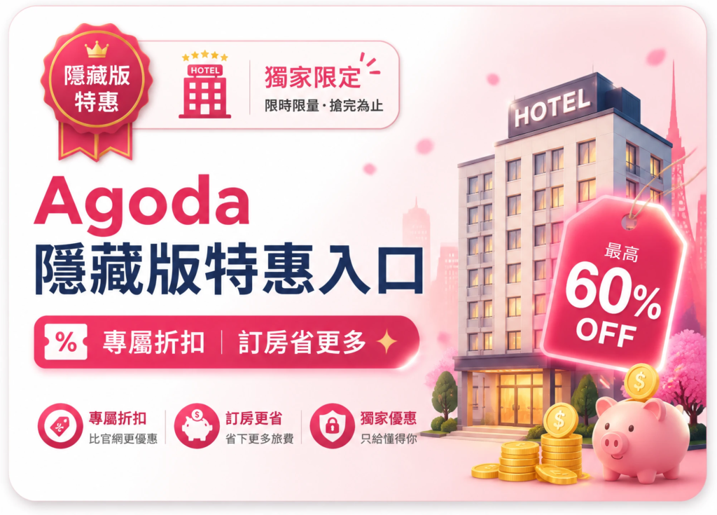 查詢 Agoda 隱藏版特惠房價
